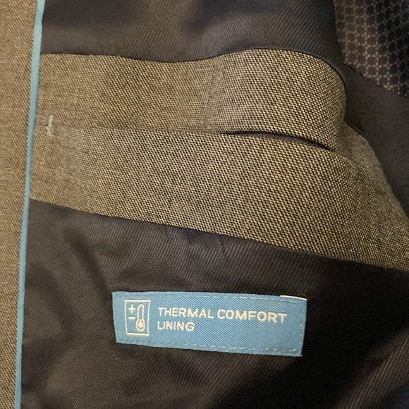 Van heusen mens sport coat cool flex 48L slim fit gray polyester blend - Picture 7 of 11